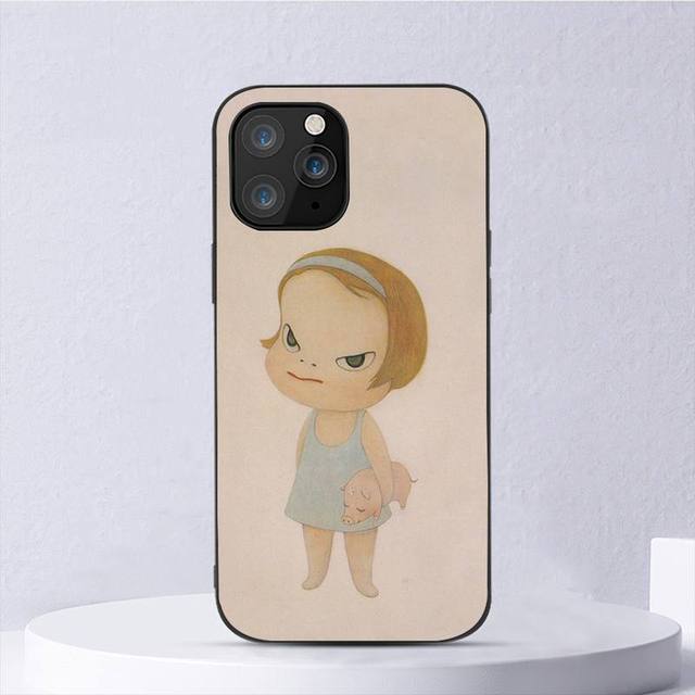 Yoshitomo Nara Art Handyhülle für Iphone 11 12 Mini 13 14 Pro Xs Max X 8 7 6s Plus 5 Se Xr Shell