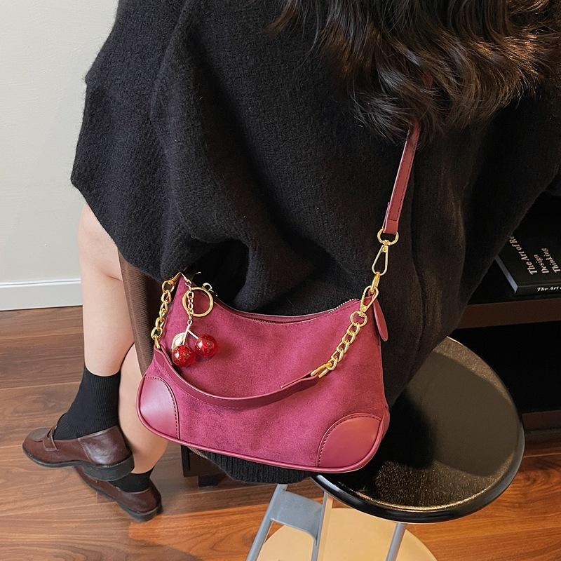 Retro Bag Women's Autumn and Winter 2025 New Fashion Niche Design Shoulder Messenger Bag Popular Ins Dumpling Bag