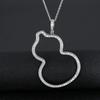 LT-372 S925 Sterling Silver Necklace Cute Gourd Necklace Women's Sterling Silver Jewelry Temperament Sweater Chain Jewelry