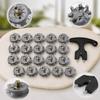 30 Pieces Golf Shoe Spikes Non-Slip Replacement Tips for Sports Shoes Made of Material And