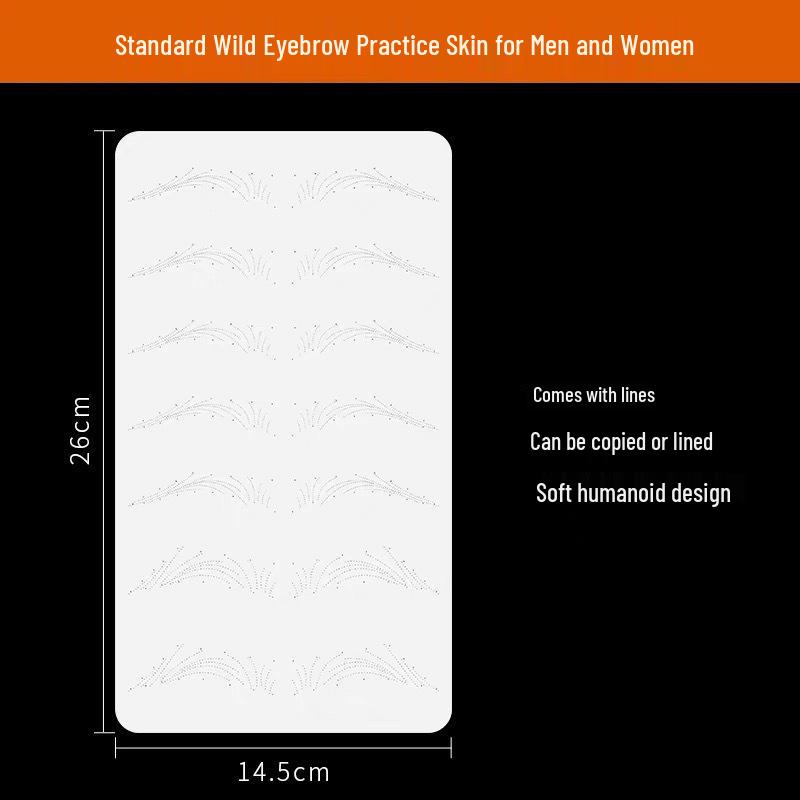 Semi-Permanent Eyebrow Tattoo Practice Silicone Skin for Beginners