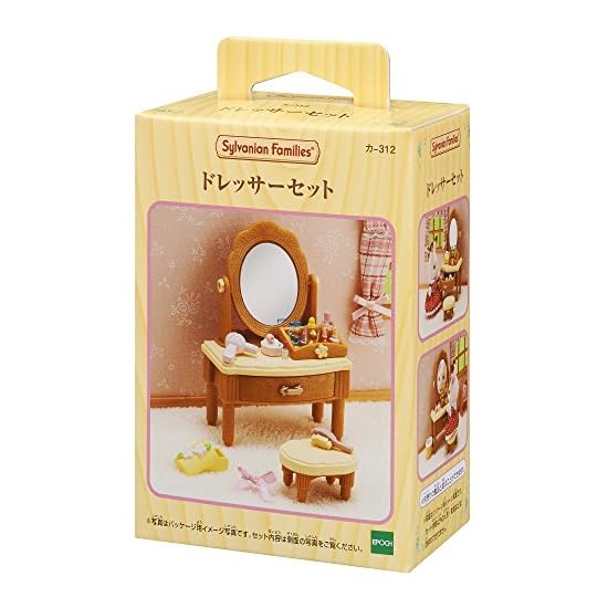 Sylvanian Families Furniture [ Dressing Table Set ] Ka-312 ST Mark Certified Ages 3+ Toy Dollhouse S