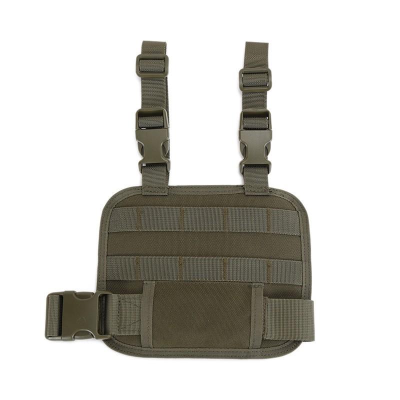 Tactical Drop Leg Platform MOLLE Adjustable Drop Leg Panel for Pistol Holster with Adjustable Belt & Thigh Straps