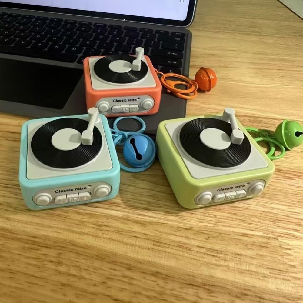 Portable Music Box Pendant Musical Instrument Toy Music Speaker Key Chain Retro Recorder Keychain