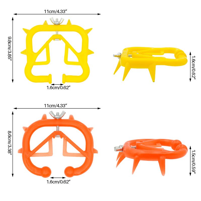 5PCS Cattle Nose Ring Plastic Calf Weaner Thicken Plastic Cattle Nose Rings Anti Sucking Milking Stop Kits Livestock Equipments