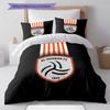 Al-Shabab FC Pattern Bedding,Quilt Set Quilt Cover Pillowcase Home Birthday Gift (1 * duvet cover + 2 * pillowcase, without core)