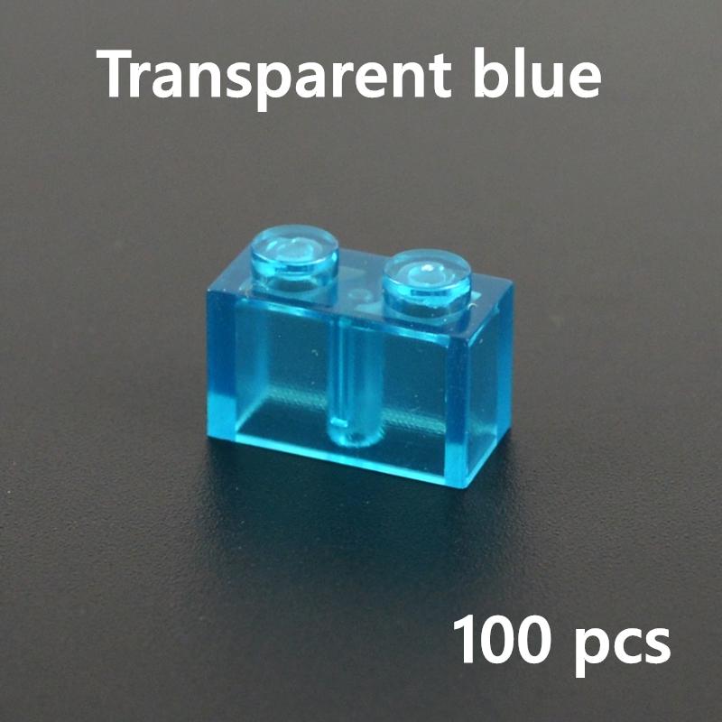 100pcs 1*2 Dot Thick Figures Bricks Educational Creative DIY Bulk 1x2 Dot Building Blocks Compatible with 3004 classic parts