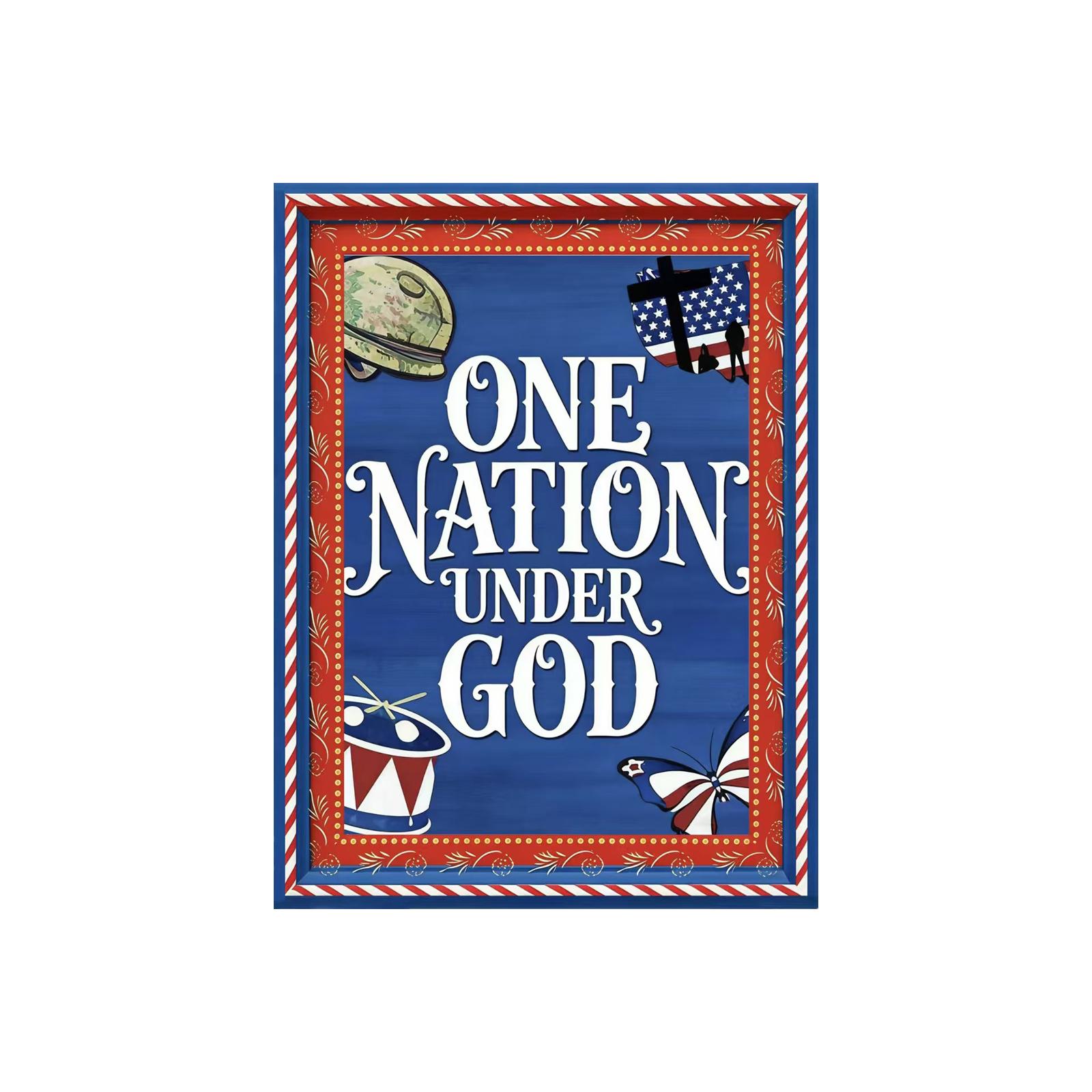 

250th Anniversary Wooden Refrigerator Sticker, Home Atmosphere Decoration, Patriotic Decoration, Magnetic Refrigerator Sticker One Size