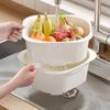 2026 Multi-Layer Stackable Kitchen Basket: Draining and Washing Basin for Fruits, Vegetables, and Rice.