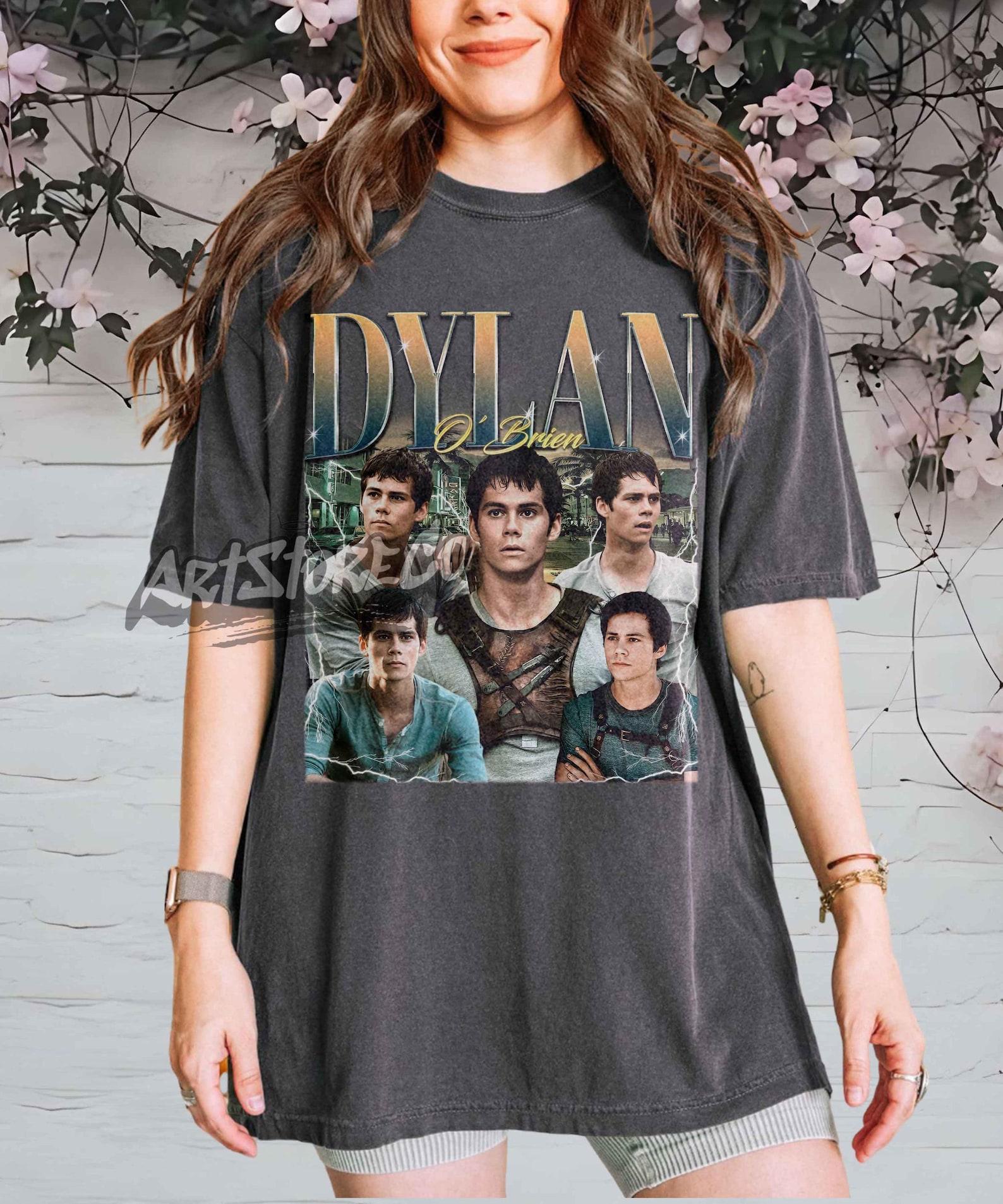 Dylan O Brien Collage Graphic Tee, Retro Movie Fan Apparel L