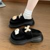 Cute kitten cartoon slippers 2025 autumn and winter non-slip girls cotton slippers for home wear students thick-soled slippers