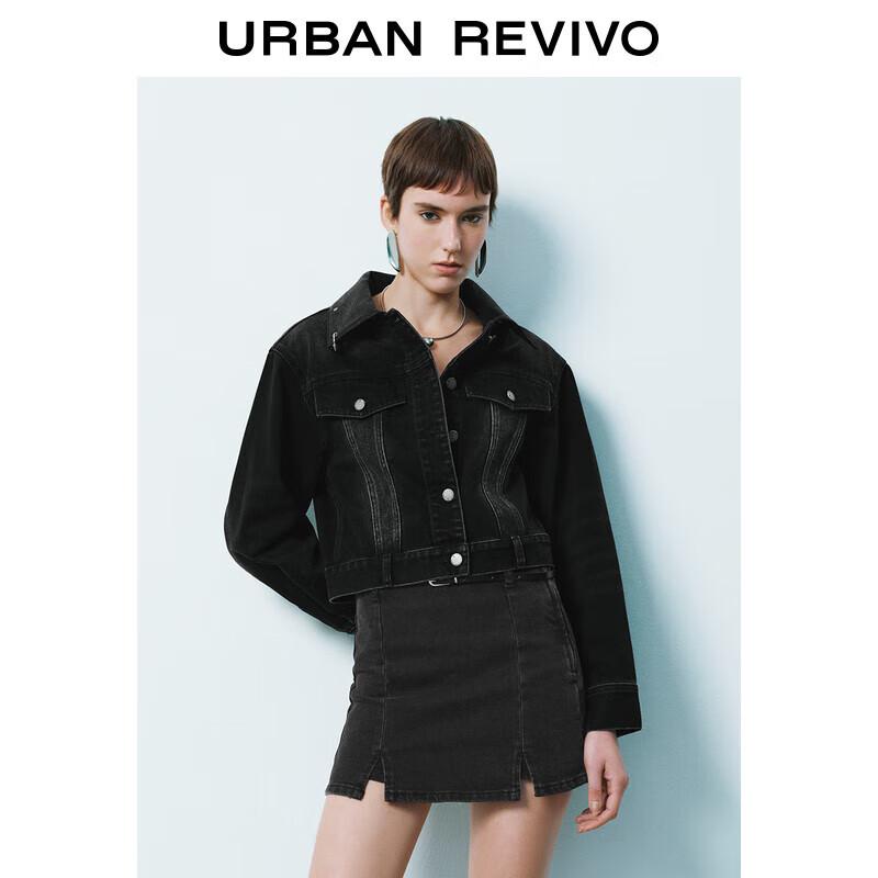 

UR 2025 Осенняя Ретро Джинсовая Куртка в Лоскутной Технике L