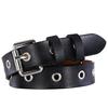 Wide Leather Twolayer Belt Women Vintage Circular Decoration Daily Wear Party