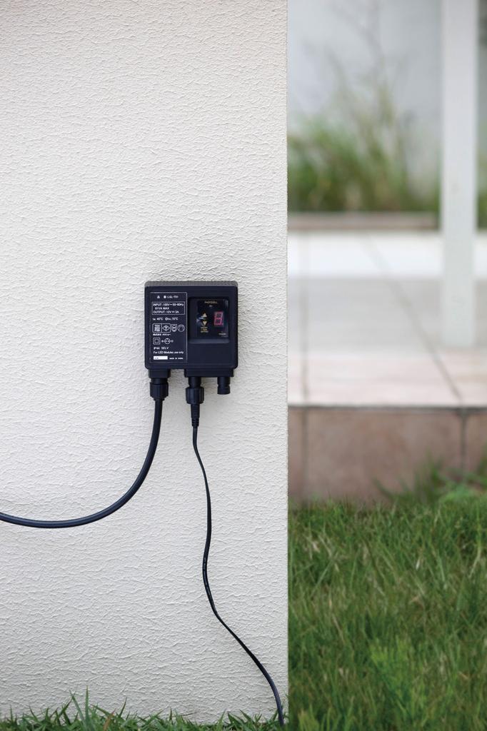 Takasho Light Accessory, Low-Voltage, Dedicated Controller, 36W, Black, Outdoor, Indirect Lighting, Waterproof, Resin, LGL-T01