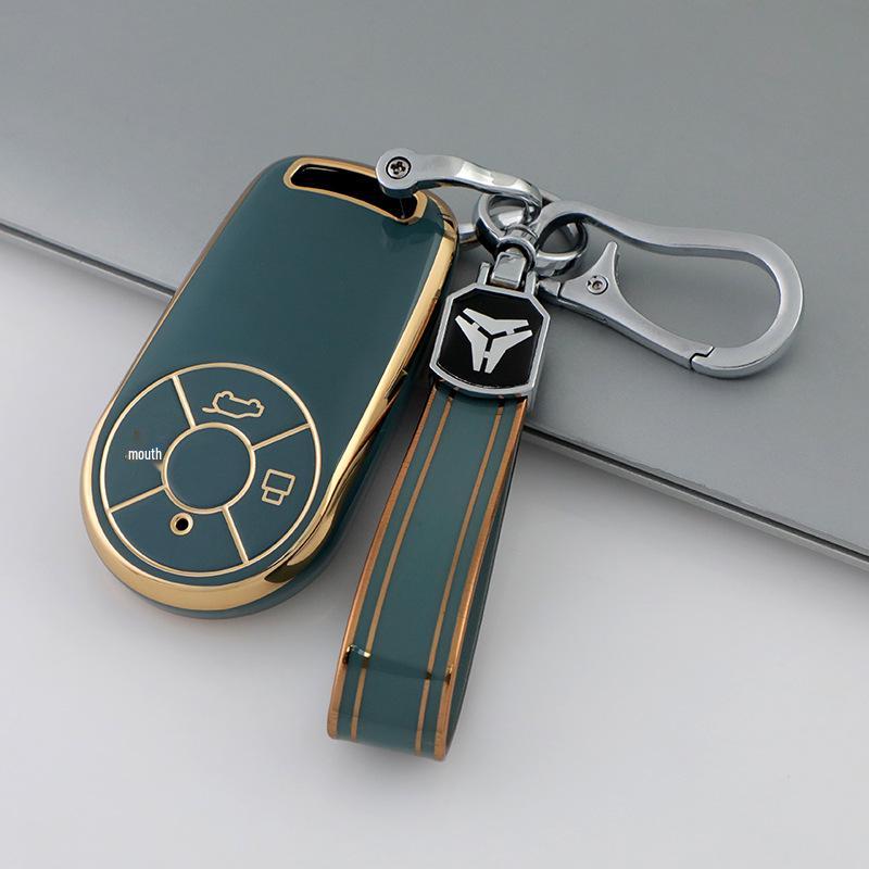 ORA Car Key Case - Suitable for Great Wall Models (Good Cat, Black Cat R2, White Cat R1, Good Cat GT) - New Energy Cars - Women's Shell Buckle Design.