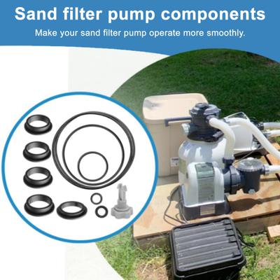 25013 O-Rings Gasket Kit L-Shape O-Rings with Air Release Valve Repair Seals Set Replacement for Pool Sand Filter Pumps