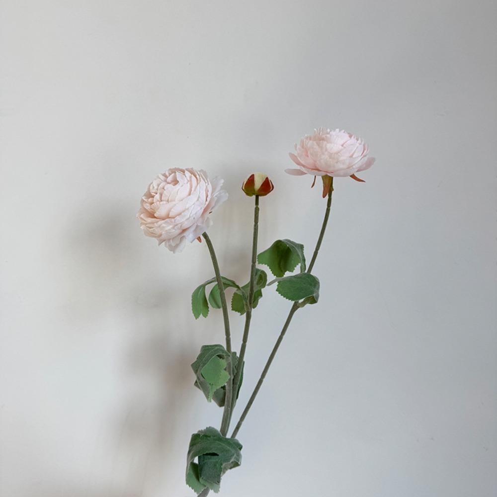 

1PCS 3 Heads Artificial Flowers Peony Color Bouquet Peony Silk Flowers Vase Flower Arrangement розовый