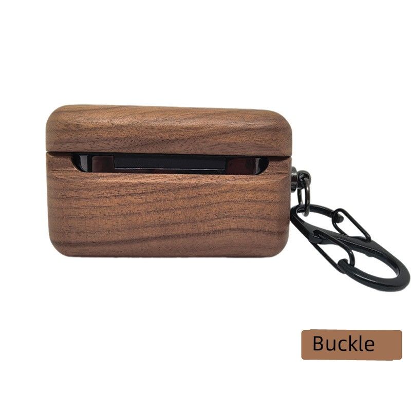 

для Divaret Devialet Gemini Gemini Второе поколение Чехол для наушников из массива дерева Bluetooth-гарнитура Devialet Gemin Минималистичная Ретро Классическая Деревянная оболочка Divale Devialet Gemini II Walnut [buckle]]