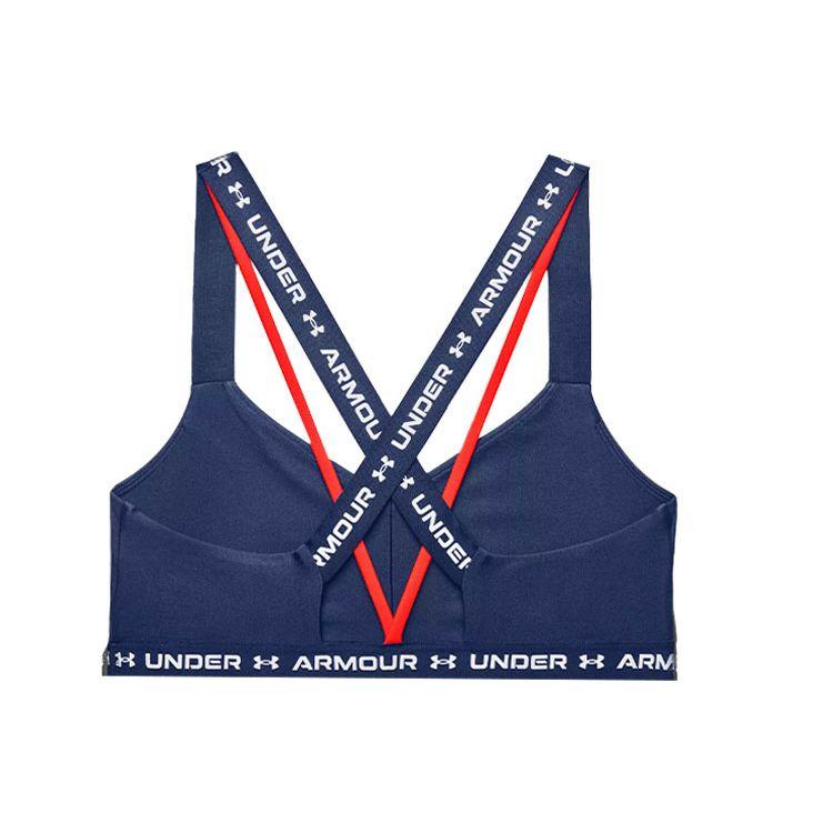 Under Armour Crossback Low-Intensity Quick-Dry Printed Sports Tank Top Women Tops Blue 1361033-404