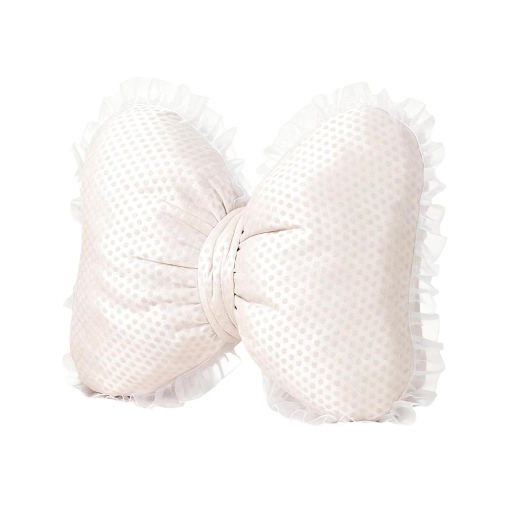 Bowknot Shaped Cushion Breathable Plush Pillow Decorative Cushion Cover for Sofa Bedside Chair Cushion Home Ornament