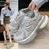 Height-increasing Platform Student Sports Shoes 2025 Summer and Autumn New Lightweight Dad Shoes Women's Mesh Breathable Sneakers