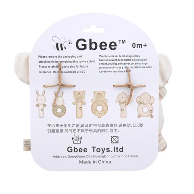 Baby Rattles Soft Cartoon Cute Plush Animal Toys Child Educational Handbells