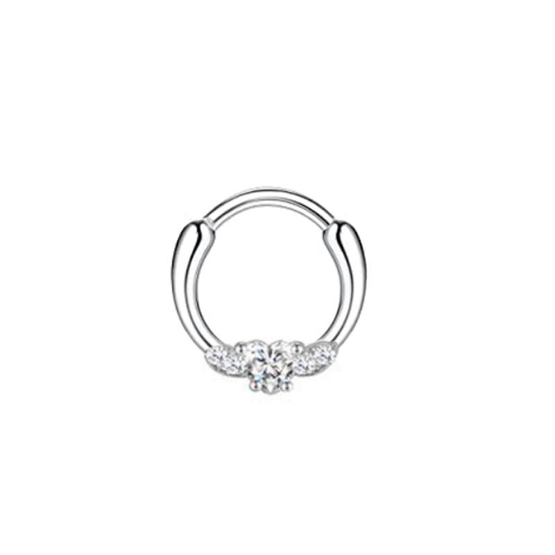 

1 шт. новое кольцо в носу из нержавеющей стали, ювелирные изделия для пирсинга, бриллиантовое кольцо для носа и ногтей, серьги, ювелирные изделия 1pcs