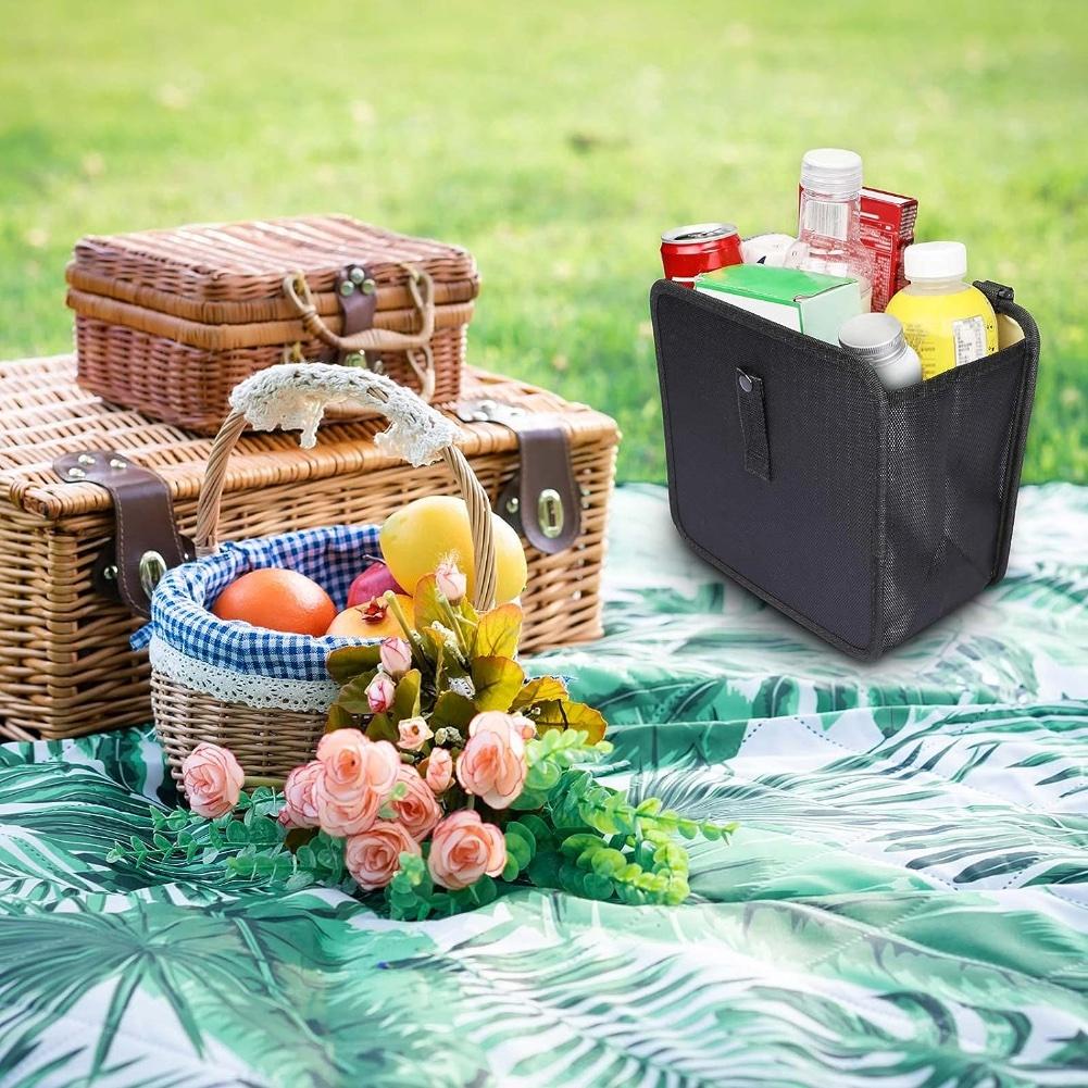 Foldable Car Trash Can, Hanging Waterproof Leakproof Trash Can Storage Bag for Car with Large Capacity, Car Interior