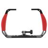 Underwater Diving Rig Tray Mount Silione Anti Slip Grip Stabilizer with 2 Cold Shoe 1Celsius4in 3Celsius8in Screw Hole Action Camera Accessory for Ins