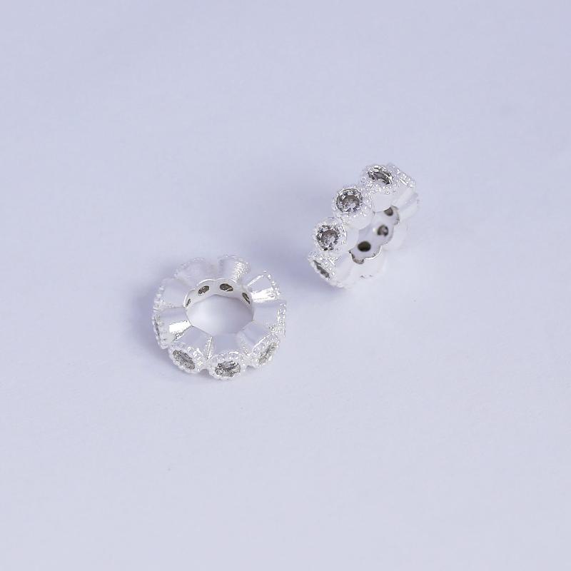 Rhinestone Wave Shape Spacer Beads 10/20Pcs Fadeless Premium for DIY Jewelry Making Wedding Bridal Bracelet Necklace Supplies