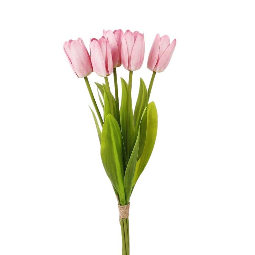 Realistic Simulation Big Tulip Real Touch Faux Tulip Branch Fake Flower  Dining Table