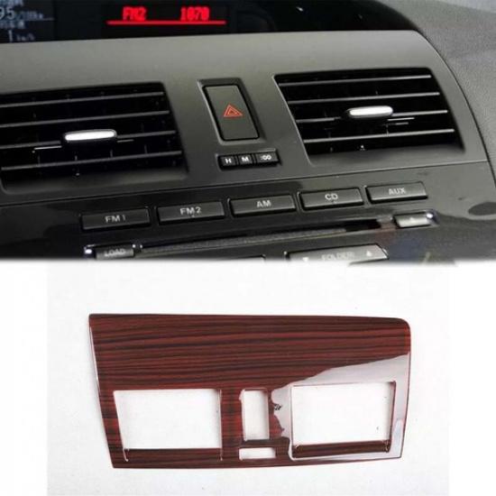 Red Wood For Mazda 3 Series Air Outlet Vent Cover Inner Middle Console 2011-2015