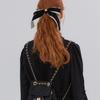 ANOETIC VELVET CLASSIC RIBBON HAIRPIN_BLACK