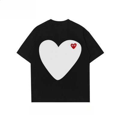 Damen T-Shirt Damen Liebe Stickerei Halbe Ärmel Trendiges Top Kompressionshemd Kurzer Ärmel