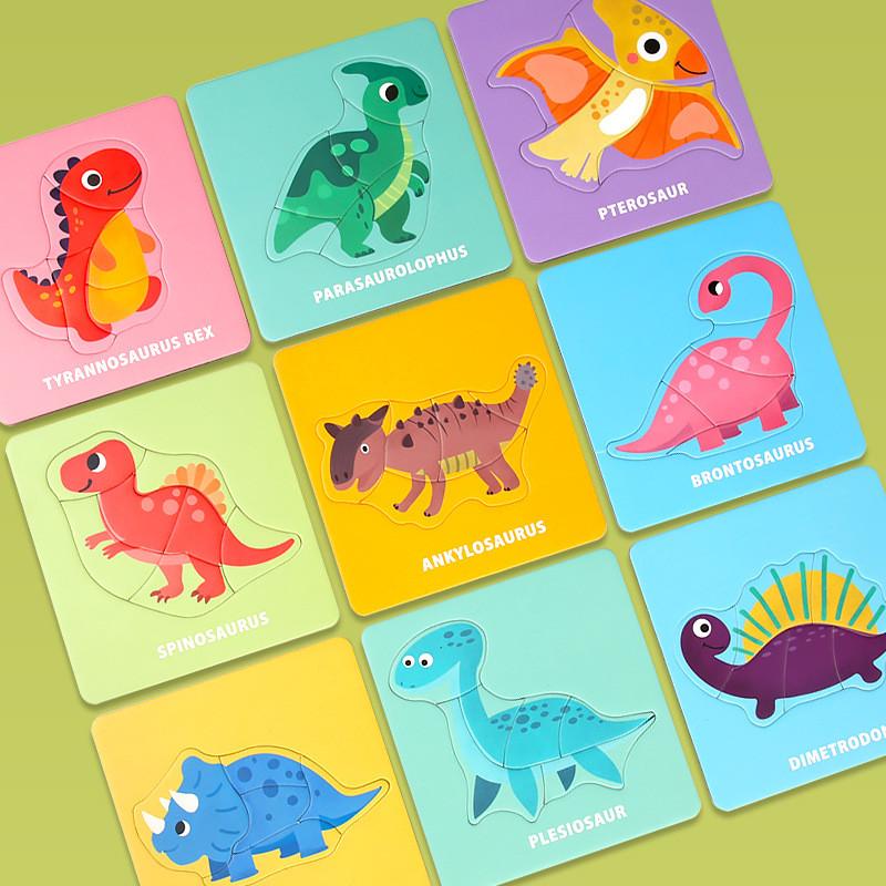 Dinosaur Vegetable Animal Transportation Theme Beginner Children Toy Puzzle