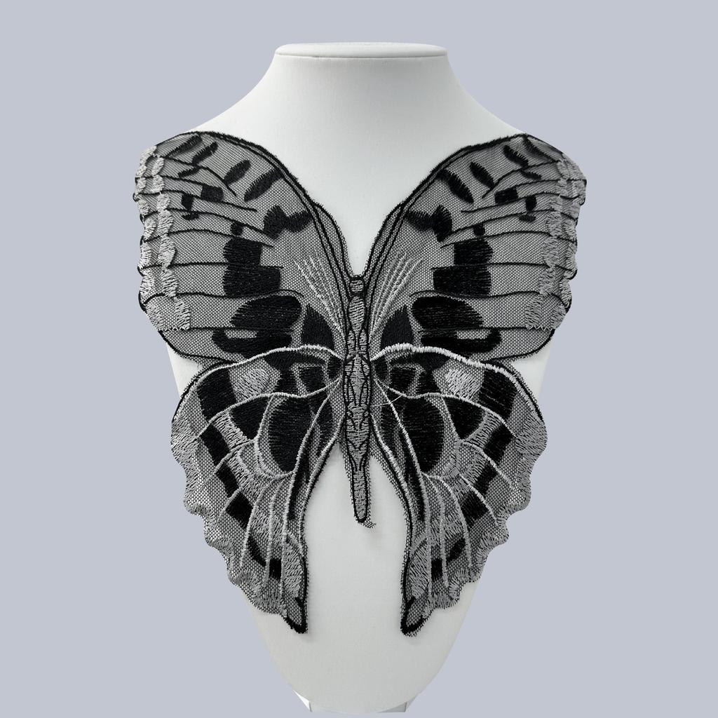 Decal Dress Mesh Perspective Butterfly Wings Pajamas Suspenders Underwear Performance Clothes Decorative Cloth Stickers Accessories