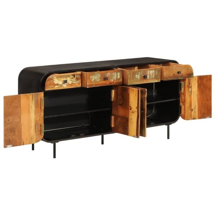 VidaXL Buffet 140x35x70 Cm Solid Reclaimed Wood and Metal 355845