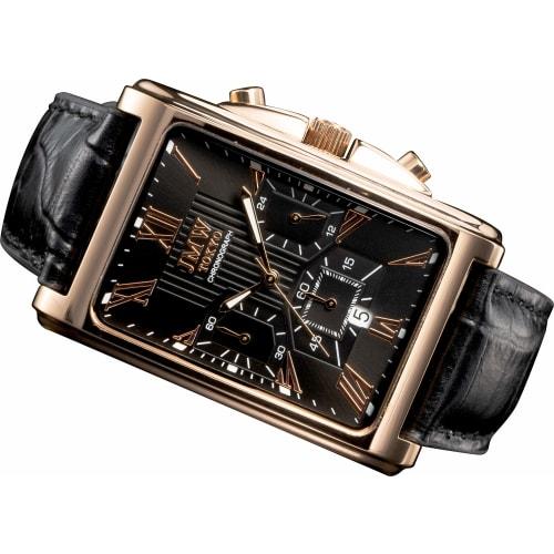 

Мужские квадратные часы JMW TOKYO в черном и розовом золоте. Эти кварцевые часы Seiko лимитированной серии оснащены ремешком из натуральной кожи и имеют простой, популярный дизайн.