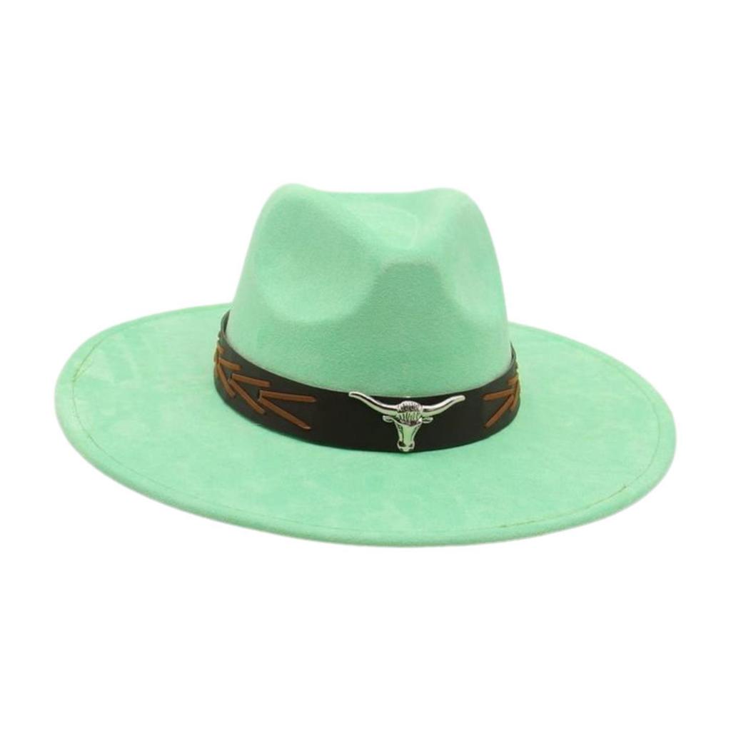 Grassland Ethnic Style Dance Sunscreen Travel Shooting Big Eaves Hat Men'S And Women'S High-End Flat-Brimmed Top Hat