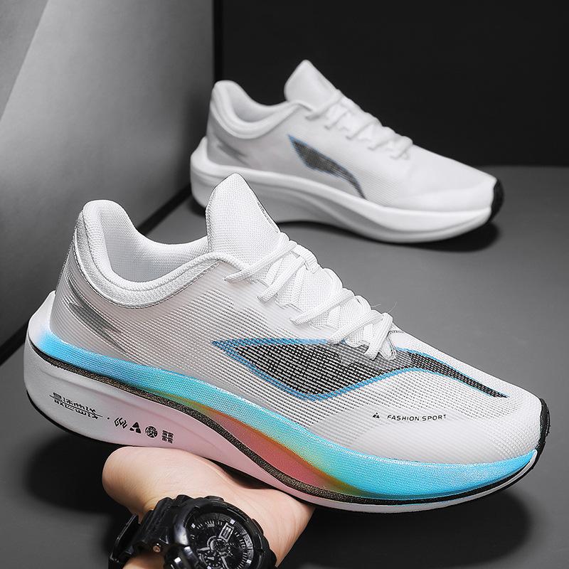 Autumn middle school students running shoes small size sports shoes men shock absorption breathable professional ultra-light running shoes sports clas