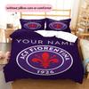 Custom Name,ACF Fiorentina Pattern Bedding Home Decoration Birthday Gift ( 1 Duvet Cover + 2 Pillowcase, Without Core),fan Merchandise.