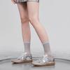 [Galaxy Star Dou] Soft-soled sports silver casual shoes for women's 2025 spring new dirty ballet fashion training shoes