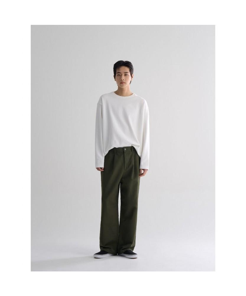 8seconds Cotton Wide Fit Half-Band Pants Khaki