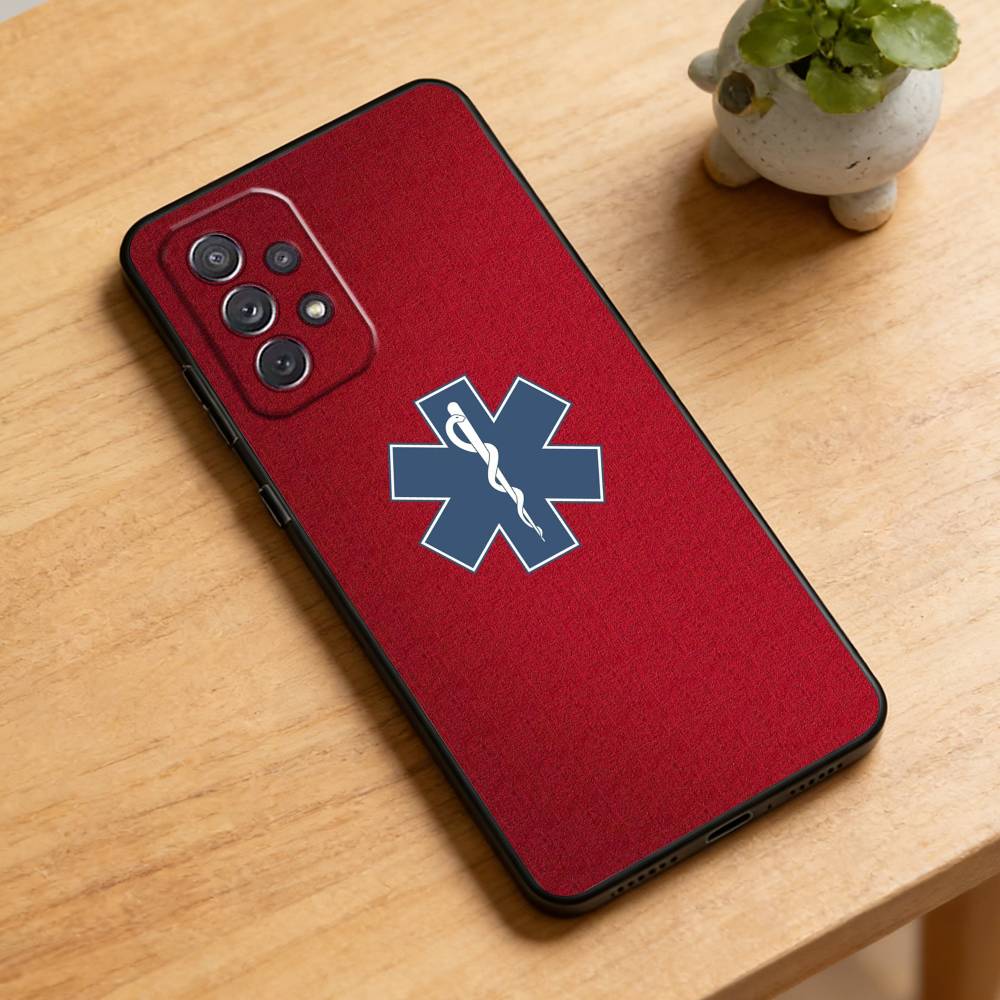 EMT EMS Ambulance  Phone Case For Samsung Galaxy A73,A72,A71,A70,A52,A51 Others Soft Black Cover