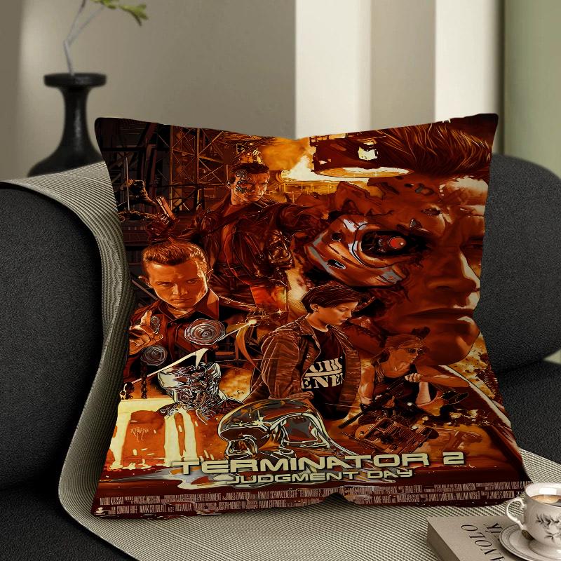 Movie T-TERMINATOR Cushion Cover Pillow Cover Decor Pillowcase Printed Cushion Case For Couch