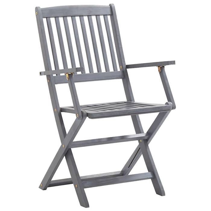 Maison Exclusive - Chaises pliantes 8 pièces avec coussins en bois d'acacia massif