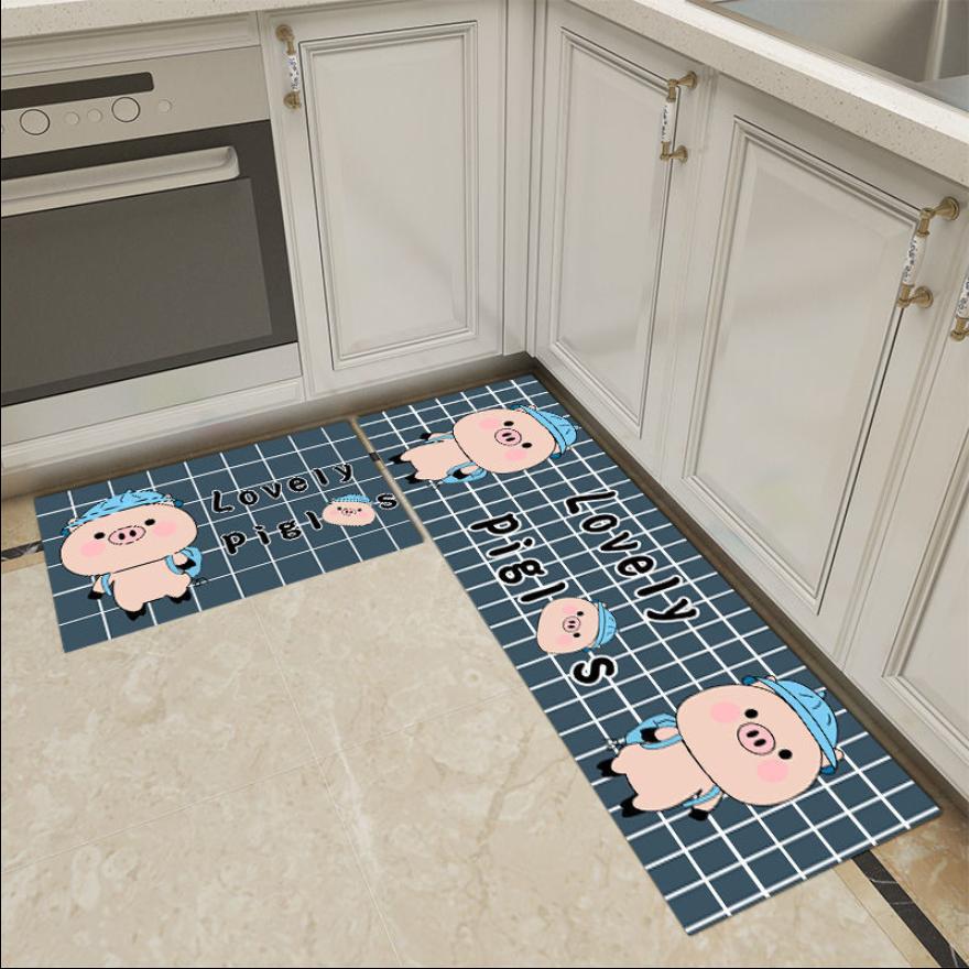 Kitchen Carpet Nordic Style Water Absorption Home Decor Rugs Area Floor Mat