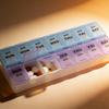 Modern Simplified Plastic Pill Box With Sealed Lids And Multigrid Storage For Daily Medication
