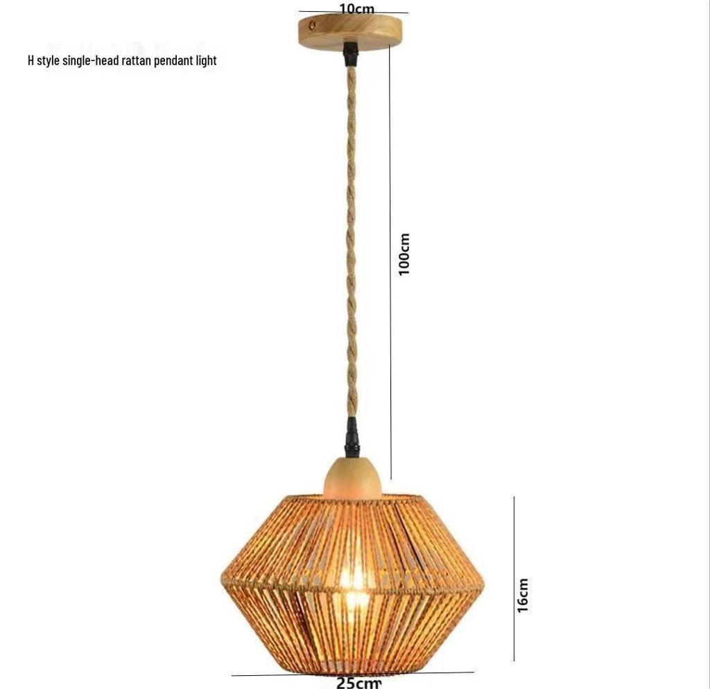 Bamboo Weaving Wall Lamp: Retro Wabi-Sabi Style for Tea Rooms and Bedrooms