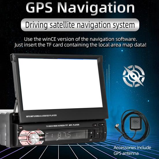 

9601GS Автомобильный MP5-плеер Мощное оборудование Вставка для карты